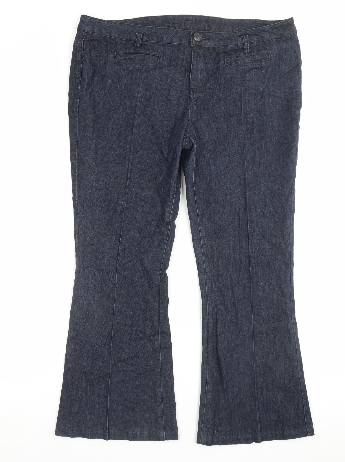 Womens UK Size 18 Dorothy Perkins Regular Fit  Blue Trousers