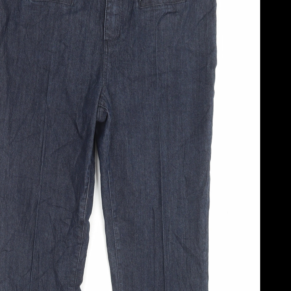 Womens UK Size 18 Dorothy Perkins Regular Fit  Blue Trousers