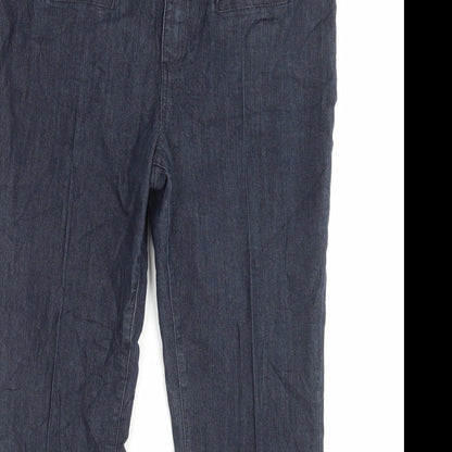 Womens UK Size 18 Dorothy Perkins Regular Fit  Blue Trousers