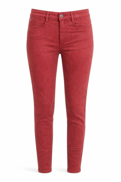 Womens UK Size 10 Marks and Spencer Regular Fit Skinny Red Jeans