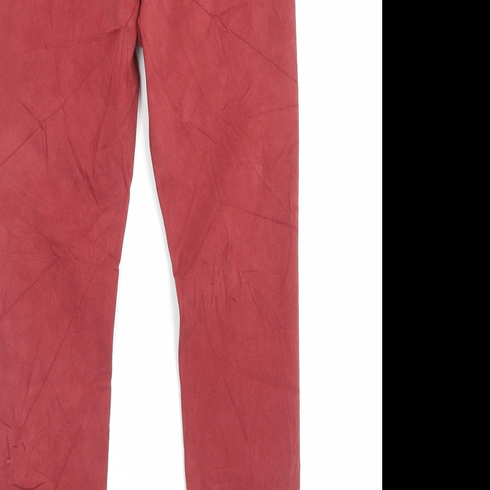 Womens UK Size 10 Marks and Spencer Regular Fit Skinny Red Jeans