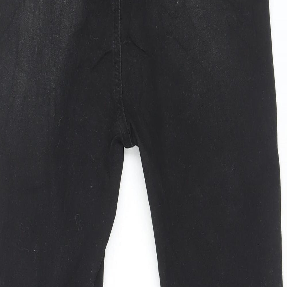 SheIn Womens Black Cotton Skinny Jeans Size M L26 in Regular Button