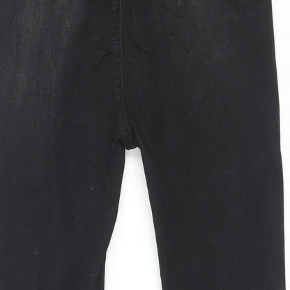 SheIn Womens Black Cotton Skinny Jeans Size M L26 in Regular Button