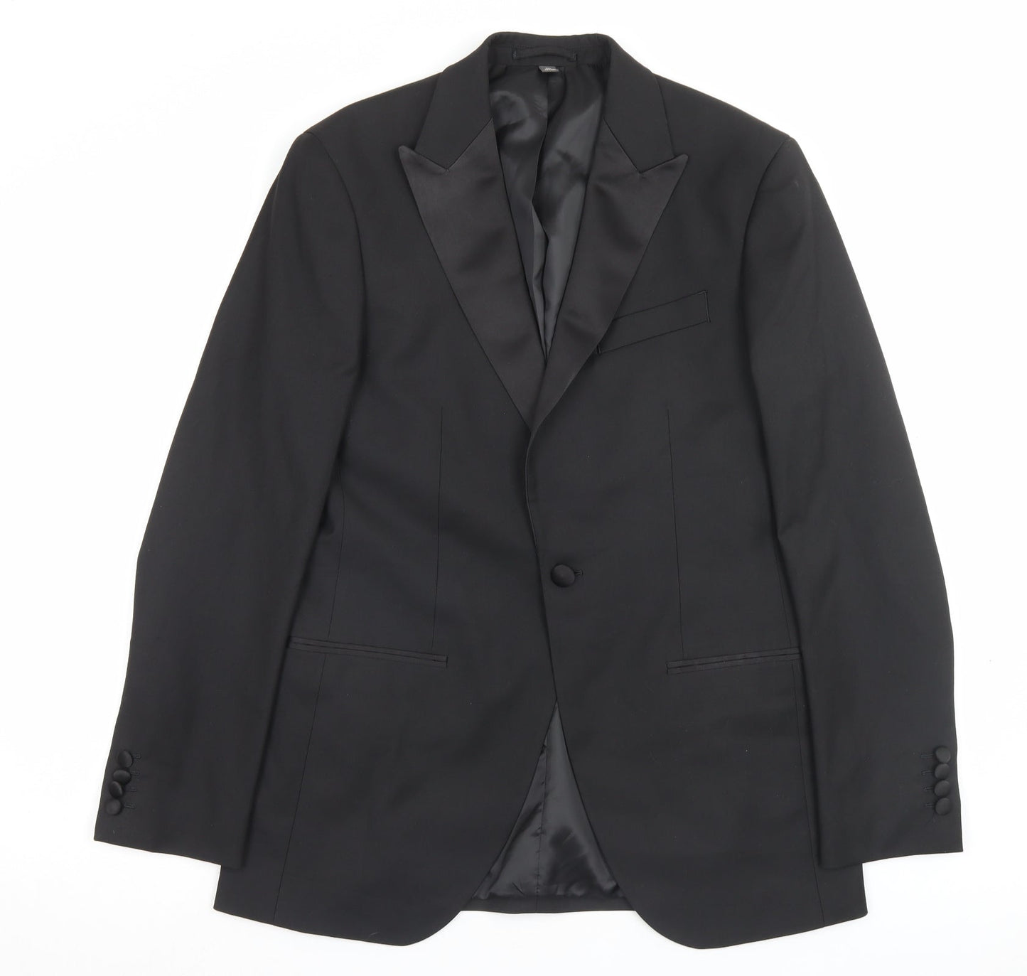 Mens UK Size 38 Marks and Spencer Regular Black Suit Jacket