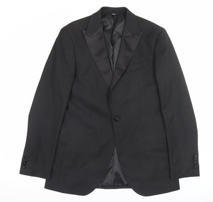 Mens UK Size 38 Marks and Spencer Regular Black Suit Jacket