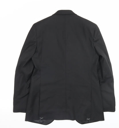 Mens UK Size 38 Marks and Spencer Regular Black Suit Jacket