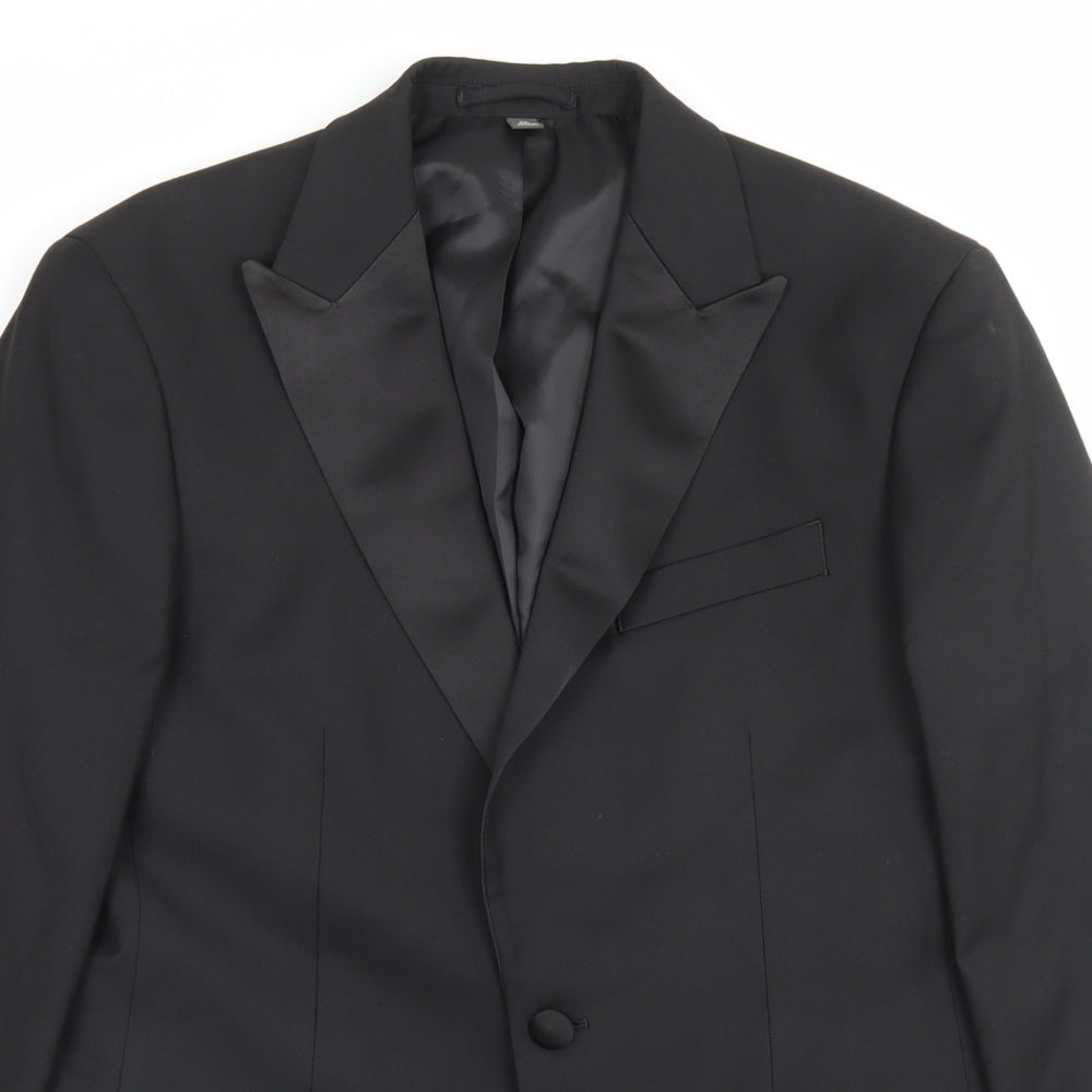 Mens UK Size 38 Marks and Spencer Regular Black Suit Jacket