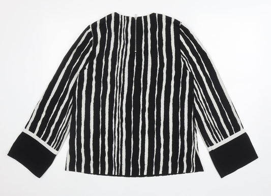 Womens UK Size 8 Warehouse Black Basic Blouse