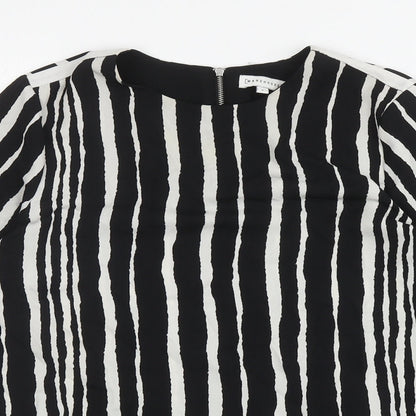Womens UK Size 8 Warehouse Black Basic Blouse