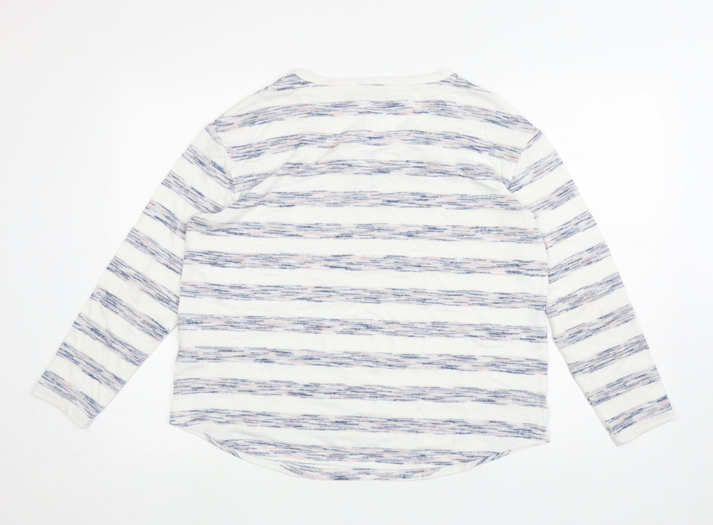 Womens UK Size 14 Marks and Spencer White Pullover Jumper