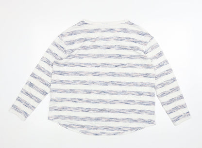 Womens UK Size 14 Marks and Spencer White Pullover Jumper