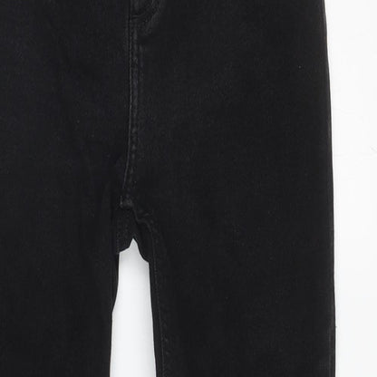 New Look Womens Black Cotton Skinny Jeans Size 10 L27.5 in Regular Zip