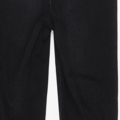 New Look Womens Black Cotton Skinny Jeans Size 10 L27.5 in Regular Zip