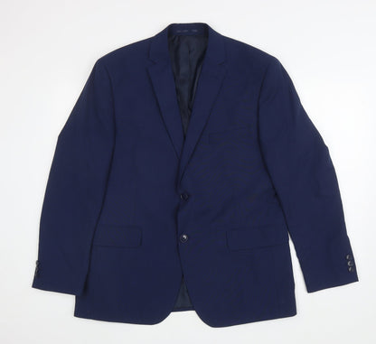 Mens UK Size S Debenhams Regular Blue Suit Jacket