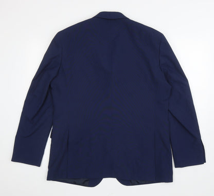 Mens UK Size S Debenhams Regular Blue Suit Jacket