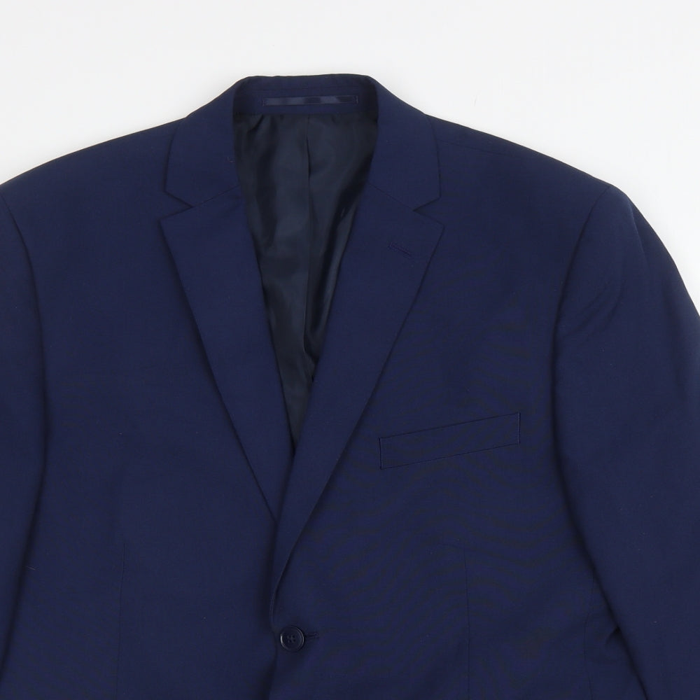 Mens UK Size S Debenhams Regular Blue Suit Jacket