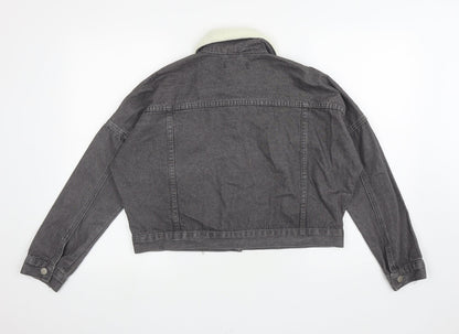 Womens UK Size 6 PRETTYLITTLETHING Grey Jacket