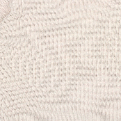 F&F Womens Pink V-Neck Acrylic Pullover Jumper Size 12