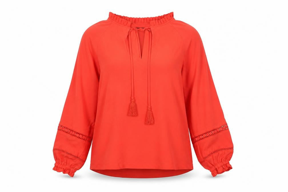 Womens UK Size 10 Marks and Spencer Red Basic Blouse