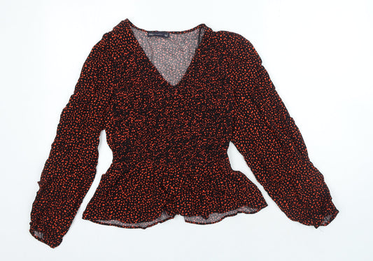 Womens UK Size 8 Marks and Spencer Black Basic Blouse