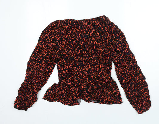 Womens UK Size 8 Marks and Spencer Black Basic Blouse