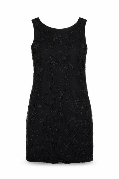 Principles Womens Black Viscose Mini Size 12 Round Neck Zip