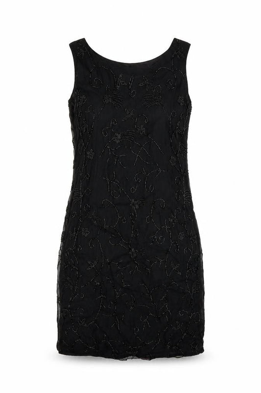 Principles Womens Black Viscose Mini Size 12 Round Neck Zip