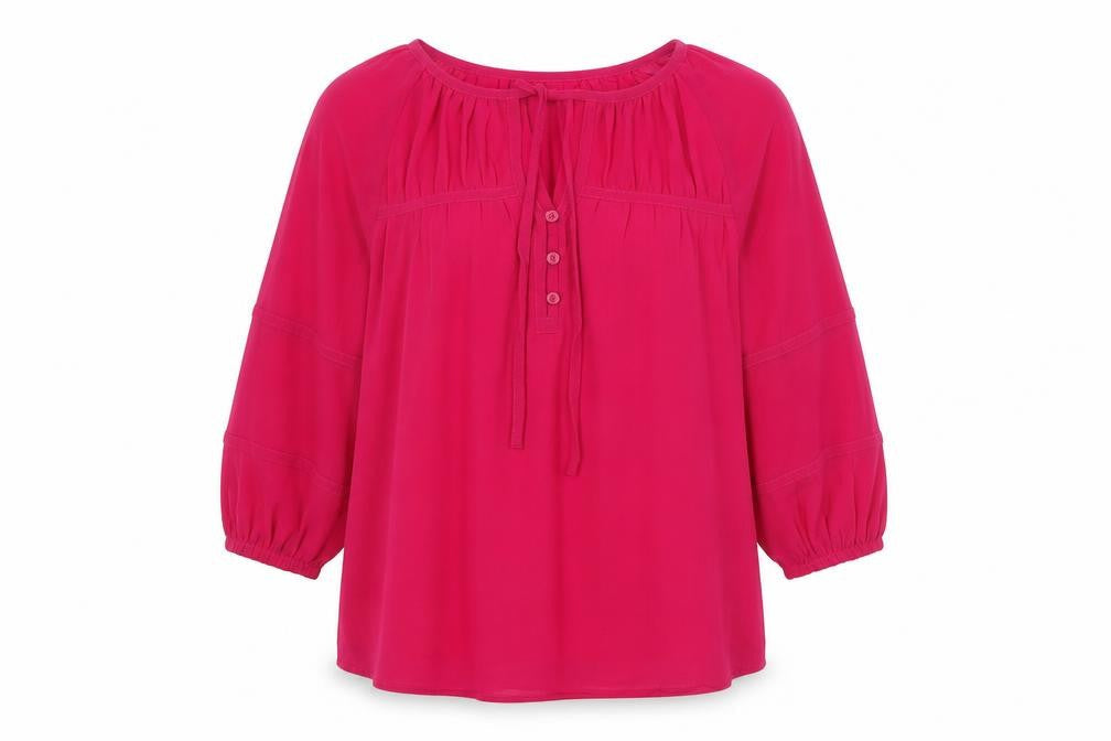 Womens UK Size 6 Per Una Pink Basic Blouse