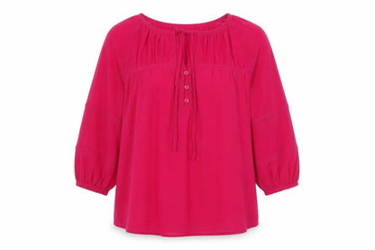 Womens UK Size 6 Per Una Pink Basic Blouse