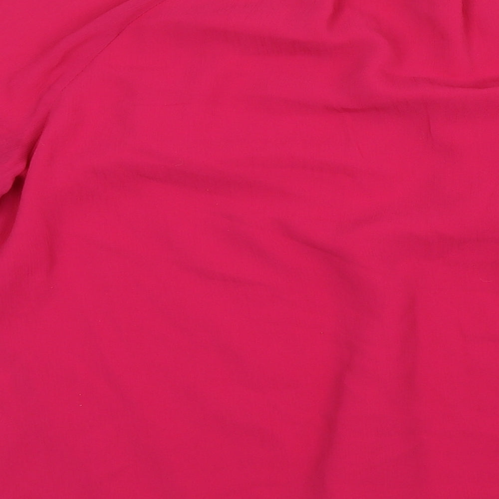Womens UK Size 6 Per Una Pink Basic Blouse