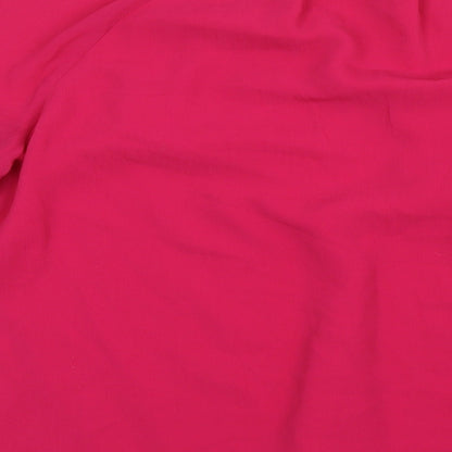 Womens UK Size 6 Per Una Pink Basic Blouse