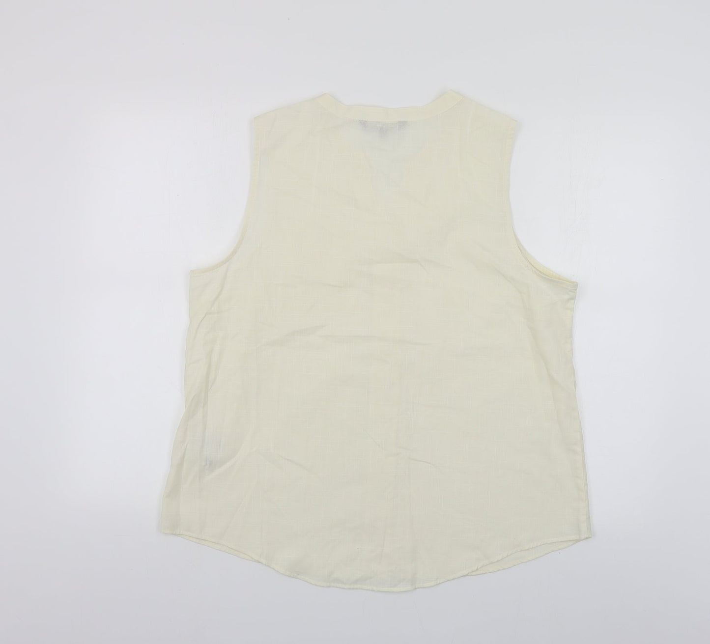 Womens UK Size 16 Bonmarché Ivory Basic Button-Up