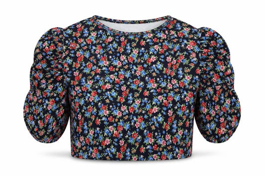 Womens UK Size 10 Urban Bliss Multicoloured Cropped T-Shirt