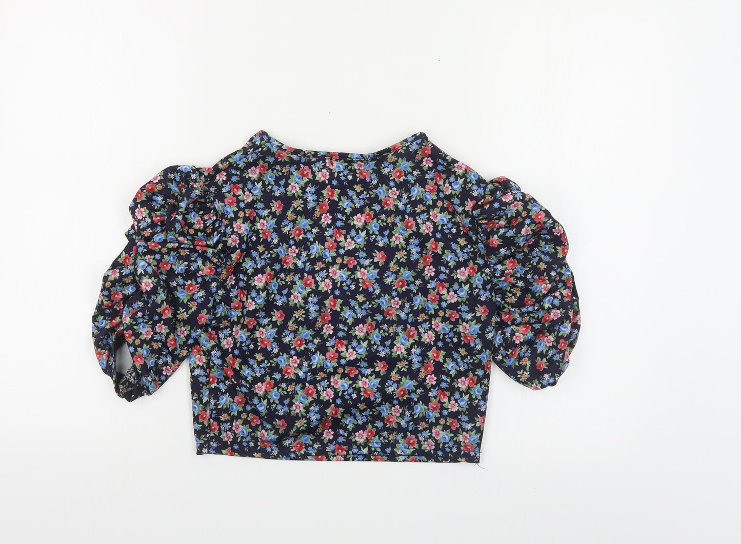 Womens UK Size 10 Urban Bliss Multicoloured Cropped T-Shirt