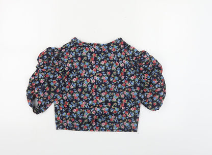 Womens UK Size 10 Urban Bliss Multicoloured Cropped T-Shirt