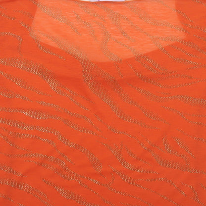 Womens UK Size 14 Per Una Orange Basic Blouse