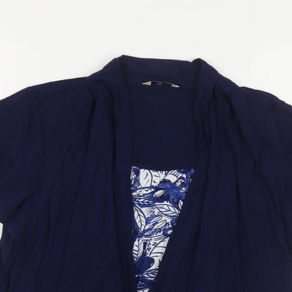 Womens UK Size 14 Marks and Spencer Blue Basic Blouse