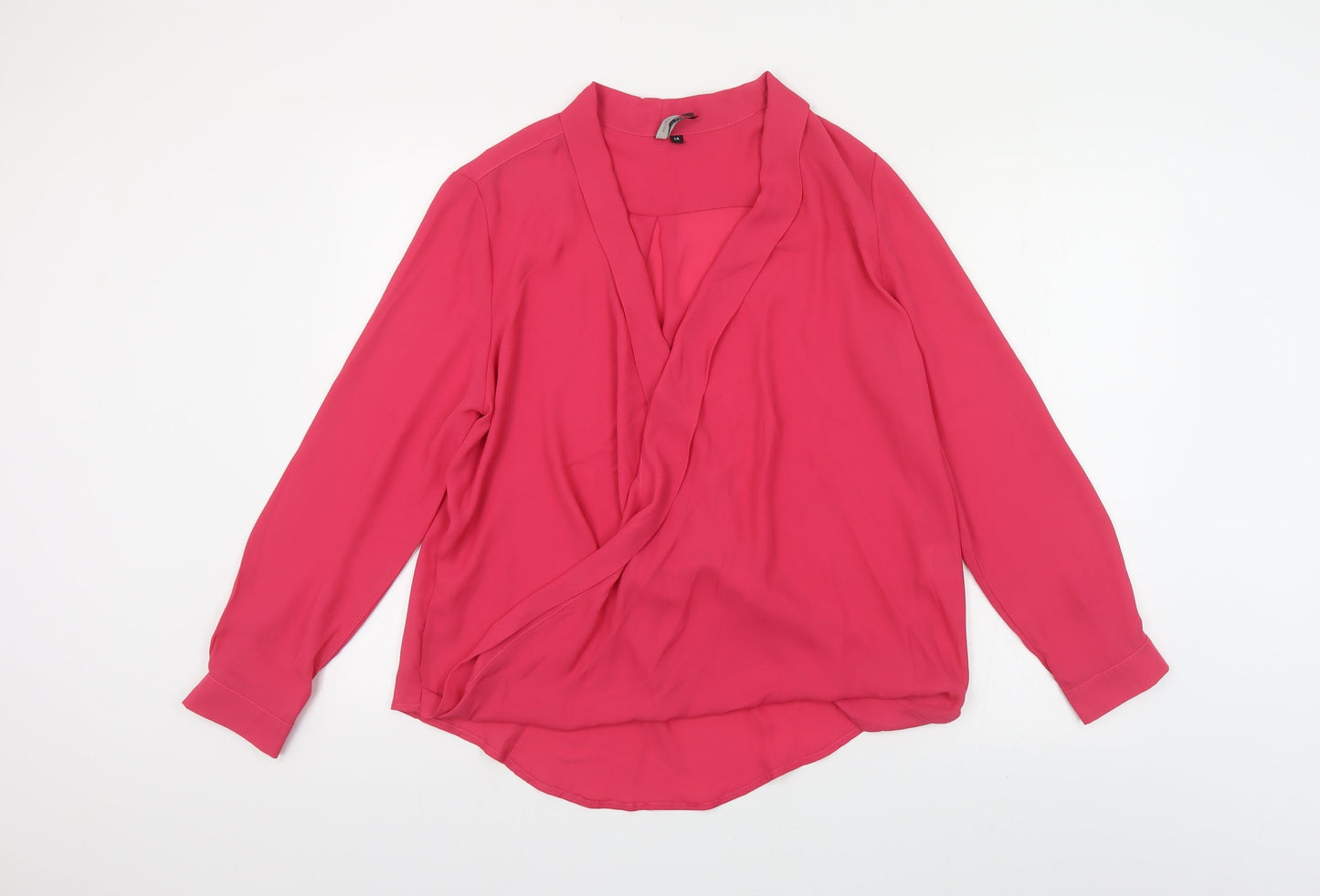 Womens UK Size 14 Intuition Pink Basic Blouse