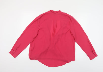 Womens UK Size 14 Intuition Pink Basic Blouse