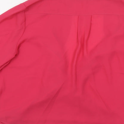 Womens UK Size 14 Intuition Pink Basic Blouse