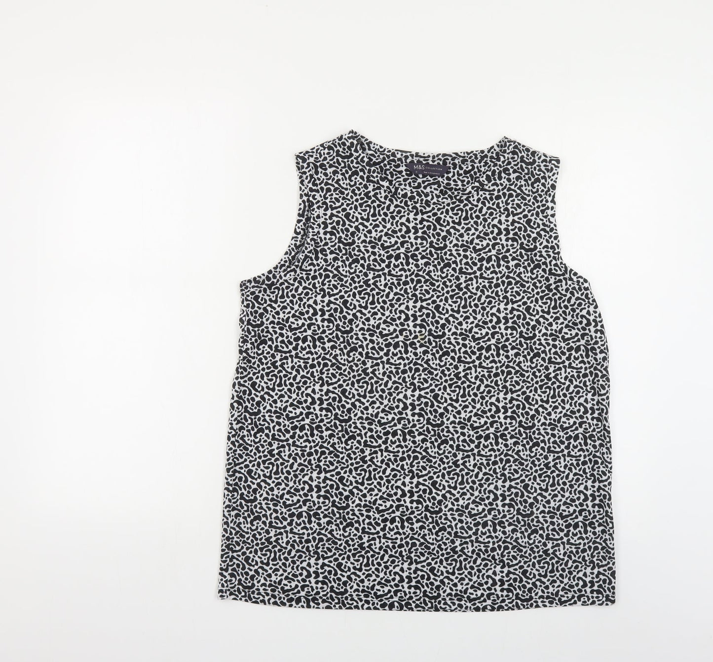 Womens UK Size 12 Marks and Spencer Black Basic Tank
