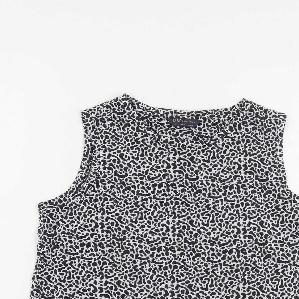 Womens UK Size 12 Marks and Spencer Black Basic Tank