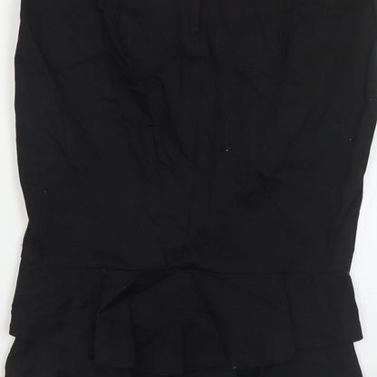 Womens UK Size 12 Topshop Trumpet Canvas Skirt