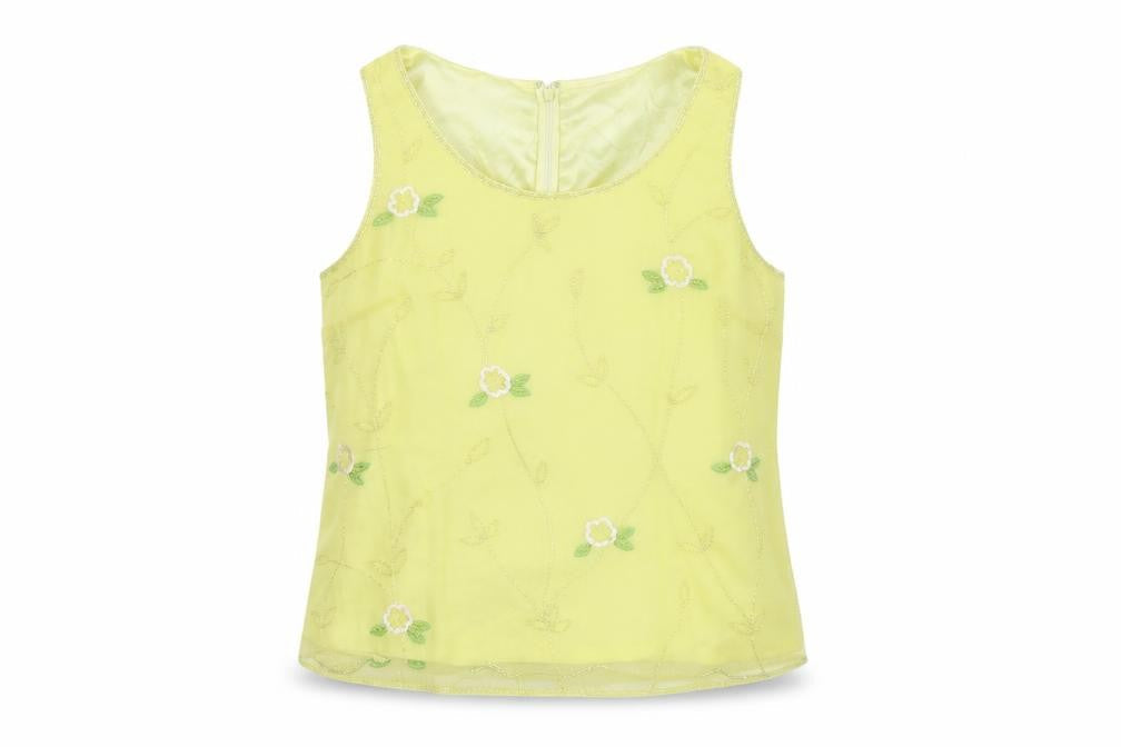 Womens UK Size 16 Kaleidoscope Yellow Basic Tank
