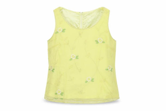 Womens UK Size 16 Kaleidoscope Yellow Basic Tank