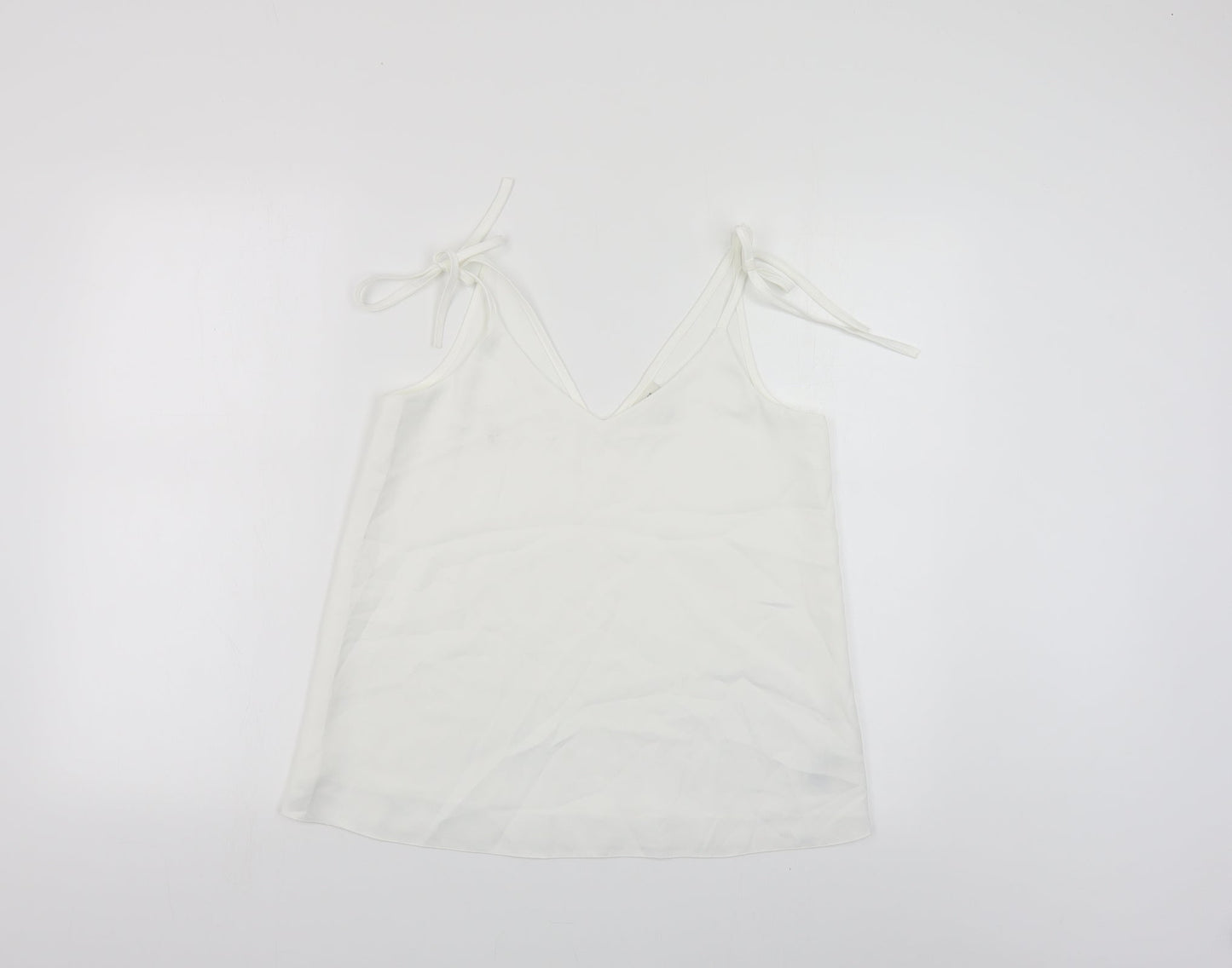 Womens UK Size 8 River Island White Camisole Blouse