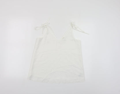 Womens UK Size 8 River Island White Camisole Blouse