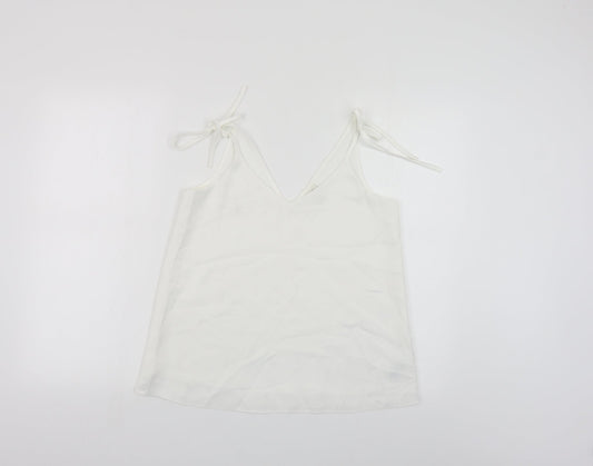 Womens UK Size 8 River Island White Camisole Blouse