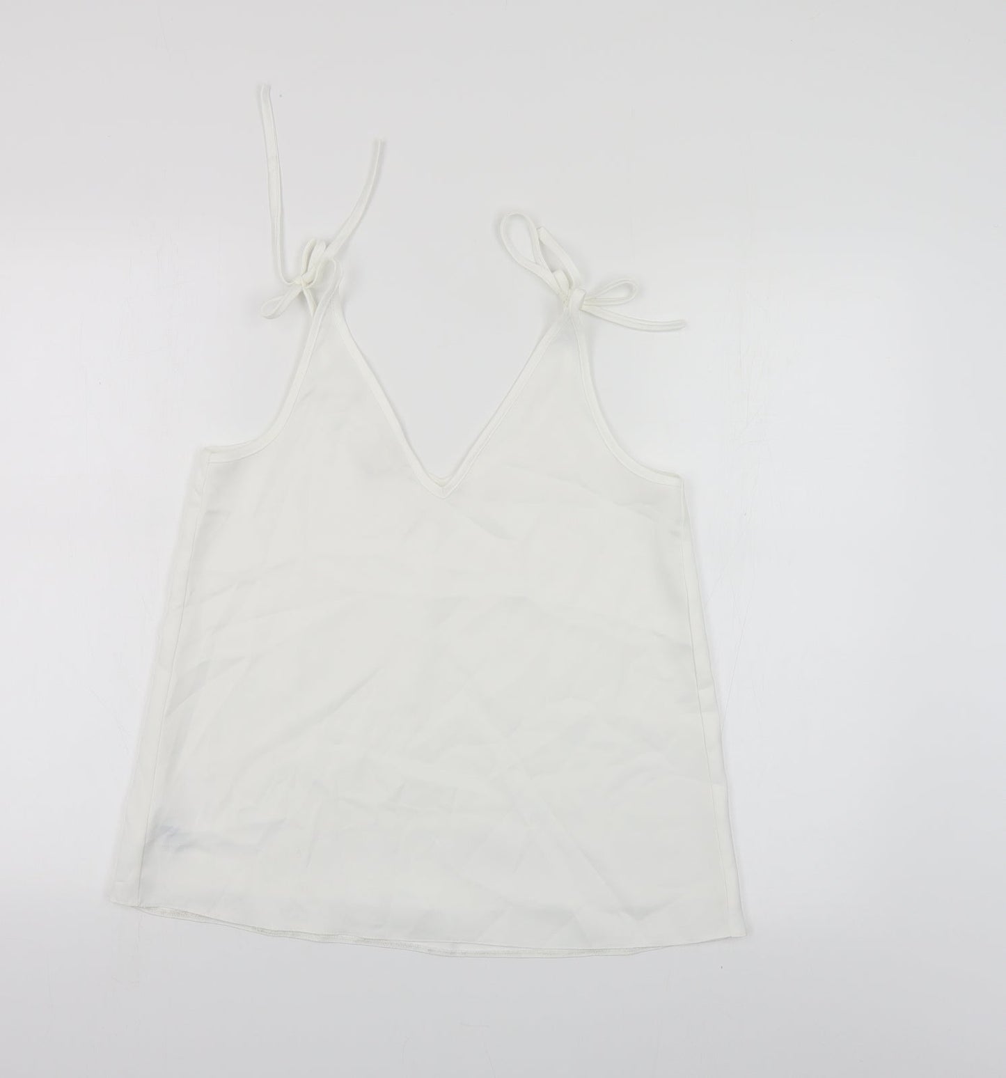 Womens UK Size 8 River Island White Camisole Blouse