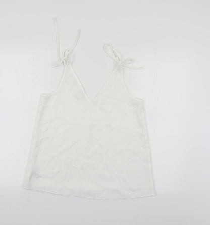 Womens UK Size 8 River Island White Camisole Blouse